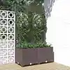 Image de vidaXL Jardinière avec treillis Marron 80x40x136 cm PP