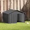 Image de vidaXL Niche pour chien Anthracite 116,5x103x81,5 cm Acier galvanisé