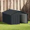 Image de vidaXL Niche pour chien Anthracite 116,5x153x81,5 cm Acier galvanisé