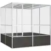 Image de vidaXL Cage à oiseaux Anthracite 213,5x217,5x211,5 cm Acier galvanisé