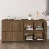 Image de vidaXL Buffets 2 pcs Chêne marron 70x41x75 cm Bois d'ingénierie