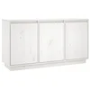 Image de Buffet Blanc 111x34x60 cm Bois massif de pin