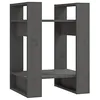 Image de Bibliothèque Séparateur de pièce Gris 41x35x57 cm Pin solide