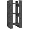 Image de Bibliothèque Séparateur de pièce Gris 41x35x91 cm Pin solide