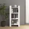 Image de vidaXL Bibliothèque/Séparateur de pièce Blanc 60x35x125 cm Bois massif