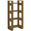 Image de Bibliothèque Cloison Marron miel 60x35x125 cm Bois massif