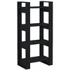 Image de vidaXL Libreria/Divisorio Nero 80x35x125 cm Legno Massello