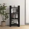 Image de vidaXL Bibliothèque/Séparateur de pièce Noir 60x35x125 cm Bois massif