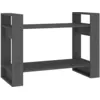 Image de Bibliothèque Séparateur de pièce Gris 80x35x56,5 cm Pin solide