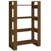 Image de Bibliothèque Cloison Marron miel 80x35x125 cm Bois massif