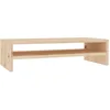Image de vidaXL Support de Moniteur Étagère d'Écran Armoire de Bureau Support d'Ordinateur Étagère de Rangement 50x24x13 cm Bois de Pin Solide