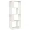 Image de vidaXL Libreria/Divisorio Bianco 51x25x132 cm Legno Massello di Pino