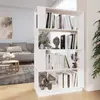 Image de vidaXL Bibliothèque/Séparateur de pièce Blanc 80x25x132 cm Pin massif