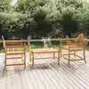 Image de vidaXL Chaises de jardin lot de 2 91x62x94 cm Bois de teck solide