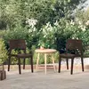 Image de vidaXL Chaises de jardin lot de 2 Moka Polypropylène