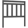 Image de Tête de lit Gris 106x4x100 cm Bois massif de pin