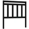 Image de vidaXL Tête de Lit Meuble de Chambre à Coucher Accessoire de Lit Moderne Tête de Cadre de Lit Simple Intérieur Noir 106x4x100 cm Bois Massif de Pin