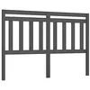 Image de Tête de lit Gris 146x4x100 cm Bois massif de pin