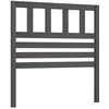 Image de Tête de lit Gris 96x4x100 cm Bois massif de pin