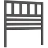 Image de Tête de lit Gris 106x4x100 cm Bois massif de pin