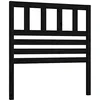 Image de Tête de lit Noir 106x4x100 cm Bois massif de pin