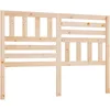 Image de vidaXL Tête de Lit Tête de Lit Adulte Tête de Lit Double sur Pied Chambre à Coucher Maison Intérieur 141x4x100 cm Bois Massif de Pin
