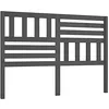 Image de Tête de lit Gris 146x4x100 cm Bois massif de pin
