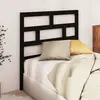 Image de vidaXL Tête de lit Noir 81x4x100 cm Bois massif de pin