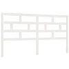 Image de Tête de lit Blanc 186x4x100 cm Bois massif de pin