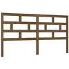Image de vidaXL Tête de Lit Tête de Lit Adulte Tête de Lit Double sur Pied Chambre à Coucher Maison Intérieur Marron Miel 186x4x100 cm Bois Massif de Pin
