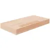 Image de vidaXL Panneau d'étagère 40x20x4 cm Bois de chêne massif non traité