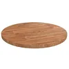 Image de Dessus de table rond Marron clair Ø30x1,5 cm Bois chêne traité