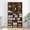 Image de vidaXL Armoire à CD Chêne fumé 102x23x177,5 cm Bois d'ingénierie