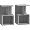 Image de Tables de chevet 2 pcs Sonoma gris 35x35x55 cm Bois ingénierie