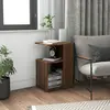Image de vidaXL Table d'appoint Chêne marron 36x30x56 cm Bois d'ingénierie