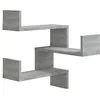 Image de Étagère d angle murale Sonoma gris 40x40x50cm Bois d ingénierie