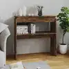 Image de vidaXL Table console Chêne fumé 80x30x80 cm Bois d'ingénierie