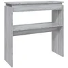Image de Table console Sonoma gris 80x30x80 cm Bois d ingénierie