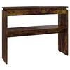 Image de Table console Chêne fumé 102x30x80 cm Bois d ingénierie