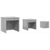 Image de Tables gigognes 3 pcs Sonoma gris Bois d ingénierie