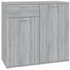Image de Buffet Sonoma gris 80x36x75 cm Bois d ingénierie
