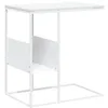 Image de vidaXL Table d'appoint Blanc 55x36x59,5 cm Bois d'ingénierie