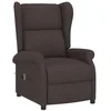 Image de vidaXL Fauteuil inclinable électrique à Oreilles Marron foncé Tissu