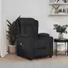 Image de vidaXL Fauteuil électrique de massage Noir Tissu