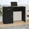 Image de vidaXL Bureau avec tiroir et armoire Noir 100x40x73 cm Bois ingénierie