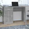 Image de vidaXL Bureau avec tiroir et armoire Sonoma gris 100x40x73 cm