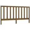 Image de vidaXL Tête de Lit Meuble de Chambre à Coucher Tête de Cadre de Lit Accessoire de Lit Double Intérieur Marron Miel 206x4x100 cm Bois Massif de Pin