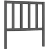 Image de Tête de lit Gris 81x4x100 cm Bois massif de pin
