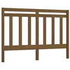 Image de vidaXL Tête de Lit Meuble de Chambre à Coucher Tête de Cadre de Lit Double Accessoire de Lit Intérieur Marron Miel 166x4x100 cm Bois Massif de Pin
