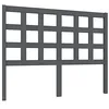 Image de vidaXL Tête de lit Gris 125,5x4x100 cm Bois Massif de pin